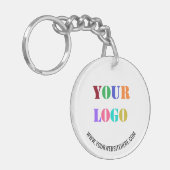 カスタム文字販売促進ビジネスキーチェーン キーホルダー (正面左)