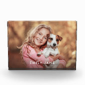 カスタム文字重ねギフト付きフォトブロック フォトブロック (正面)