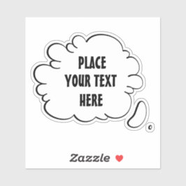 カスタム文字音声バブル シール