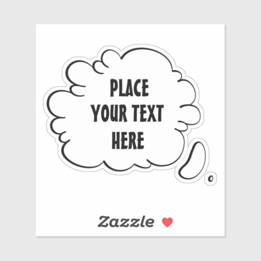 カスタム文字音声バブル シール (シート)