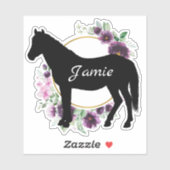 カスタム文字馬名ファームステッウマ科のカー シール (シート)