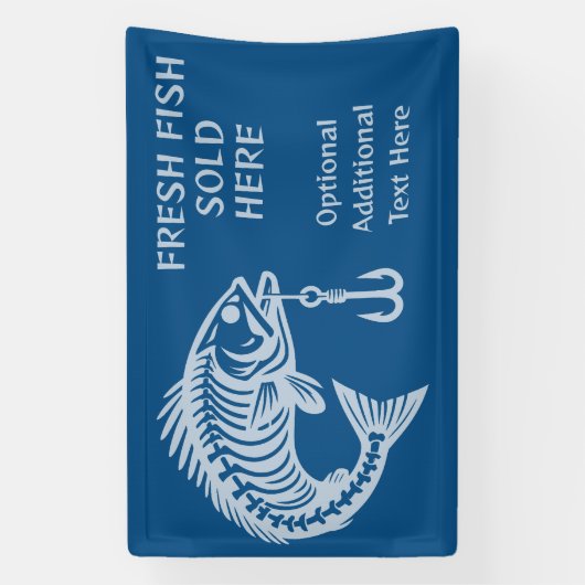 カスタム文字魚 横断幕 (縦)