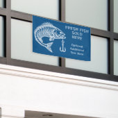 カスタム文字魚 横断幕 (ビルの外側)