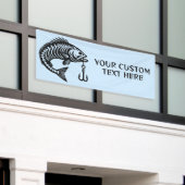 カスタム文字魚 横断幕 (ビルの外側)