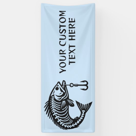 カスタム文字魚 横断幕 (縦)