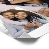 カスタム文字2フォトコラージュ付きパーソナライズされた ポスター (角)