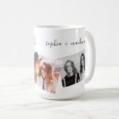 カスタム文字3フォ最高のトフレンズコラージュ コーヒーマグカップ (正面右)