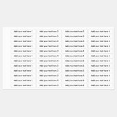 カスタム文字4オプション違うファブリック衣類 ラベル (シート)