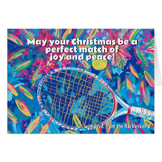 🎾🎄カスタム文字、エースユアクリスマス (正面横)