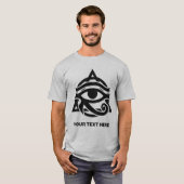 カスタム文字&カラーアイオブホルス Tシャツ (正面フル)