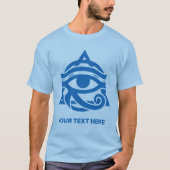 カスタム文字&カラーアイオブホルス Tシャツ (正面)