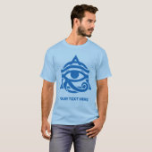 カスタム文字&カラーアイオブホルス Tシャツ (正面フル)