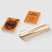 カスタム文字&カラーアイスクリームスカルファンセット ハンドファン (組立なし)