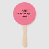 カスタム文字&カラーアイスクリームラバーファンセット ハンドファン (裏面)