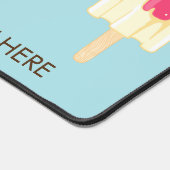 カスタム文字&カラーアイスクリーム デスクマット (コーナー)