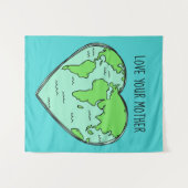 カスタム文字&カラーアースラブタペストリー タペストリー (正面(横))