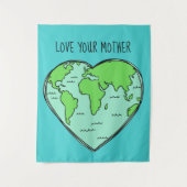 カスタム文字&カラーアースラブタペストリー タペストリー (正面)