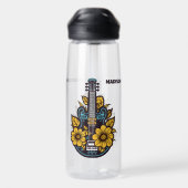 カスタム文字&カラーウクレレ ウォーターボトル (背面)