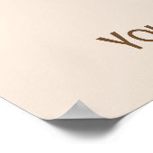 カスタム文字&カラーキュートスロッス ポスター (角)