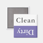 カスタム文字&カラークリーン汚れた食洗機キッチン マグネット (正面/裏面)