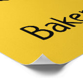 カスタム文字&カラーケーキスライスポスター ポスター (角)