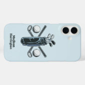 カスタム文字&カラーゴルフ Case-Mate iPhoneケース (裏面 (横))