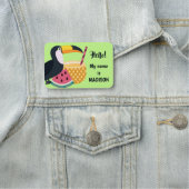 カスタム文字&カラートゥーカンイラストレーション 名札 (インサイチュ)