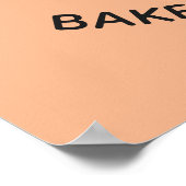 カスタム文字&カラードーナッツポスター ポスター (角)