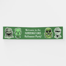 カスタム文字&カラーハロウィーンクリーズバナー