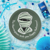 カスタム文字&カラーハロウィーンクリーチャー2/4 ペーパープレート (パーティー)