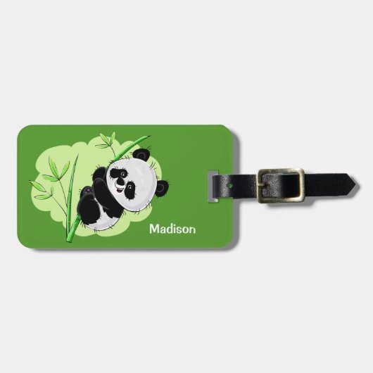カスタム文字&カラーパンダ荷物タグ4/4 ラゲッジタグ (正面横)