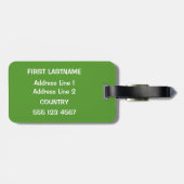 カスタム文字&カラーパンダ荷物タグ4/4 ラゲッジタグ (裏面横)