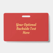 カスタム文字&カラーピザスライスバッジ バッジ (裏面)