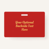 カスタム文字&カラーピザスライスバッジ バッジ (裏面)