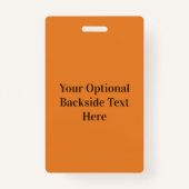 カスタム文字&カラーピザスライスバッジ バッジ (裏面)