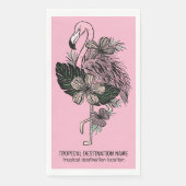 カスタム文字&カラーピンクフラミンゴ (正面)