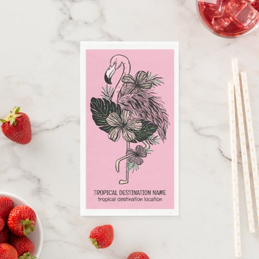 カスタム文字&カラーピンクフラミンゴ (インサイチュ)