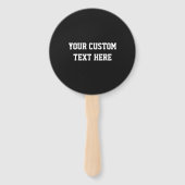 カスタム文字&カラーフットボールのロゴハンドファン ハンドファン (裏面)