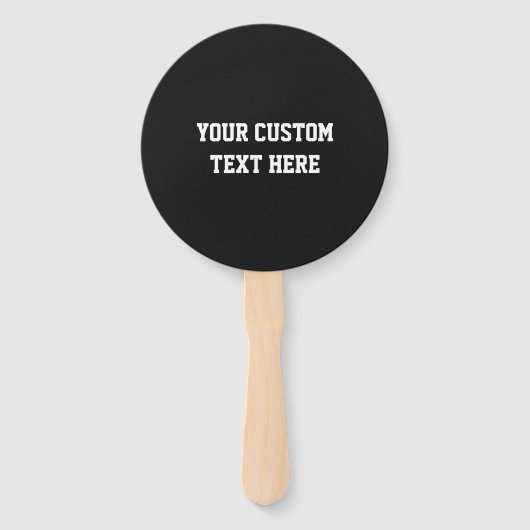 カスタム文字&カラーフットボールのロゴハンドファン ハンドファン (裏面)