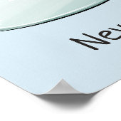 カスタム文字&カラー泣き叫び猫ポスター ポスター (角)