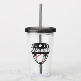 カスタム文字&カラー野球 アクリルタンブラー