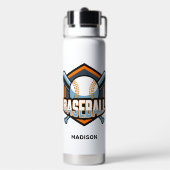 カスタム文字&カラー野球 ウォーターボトル (背面)