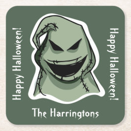 カスタム文字&カラー1/4ハロウィンクリーチャー スクエアペーパーコースター