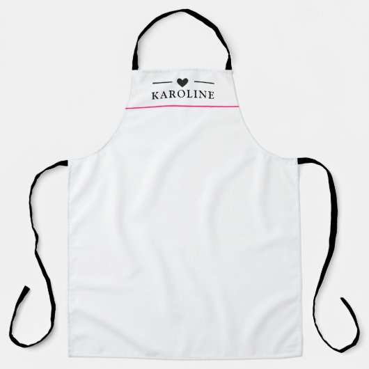 カスタム文字、キッチンエプロン エプロン (正面)