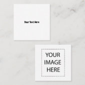 カスタム文字 スクエア名刺 (正面/裏面)