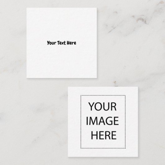 カスタム文字 スクエア名刺 (正面/裏面)