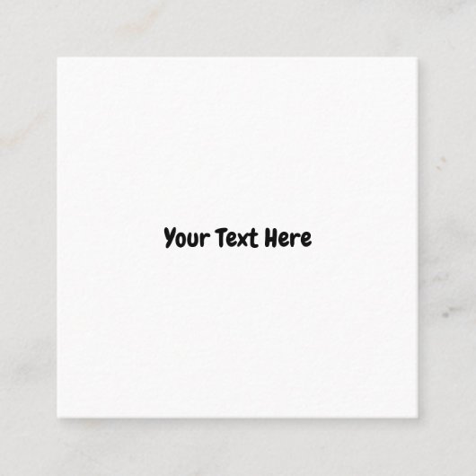 カスタム文字 スクエア名刺 (正面)