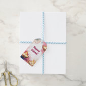 カスタム文字、ディワリ水カラーライト&祝 ギフトタグ (より糸付き)