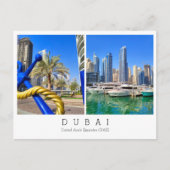 カスタム文字，ドバイ，アラブ首長国統一された連邦絵葉書 ポストカード (正面)