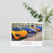 カスタム文字，ドバイ，アラブ首長国統一された連邦絵葉書 ポストカード (スタンド正面)